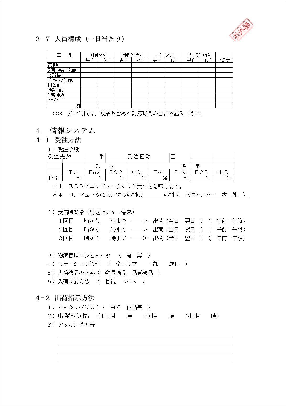 3-7 人員構成 / 4. 資訊系統