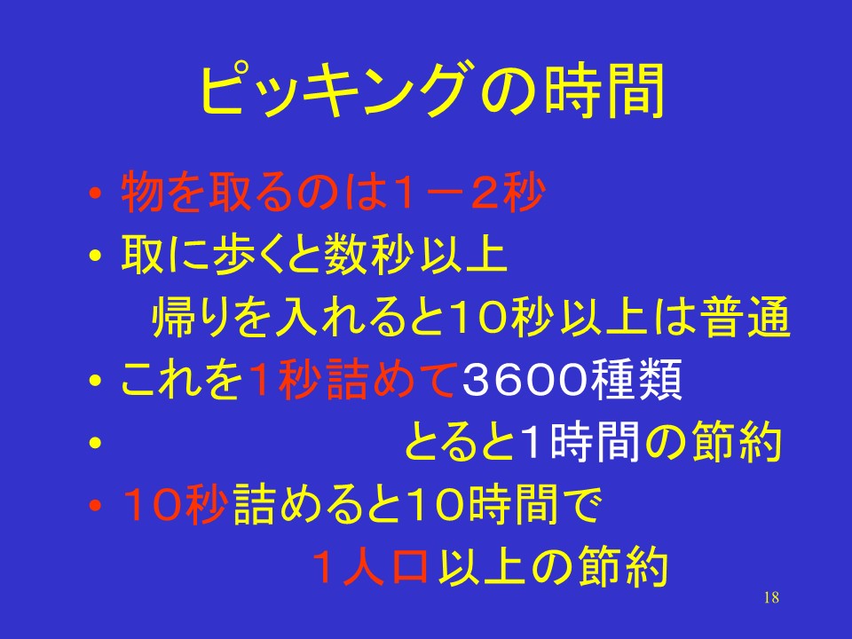 揀貨的時間